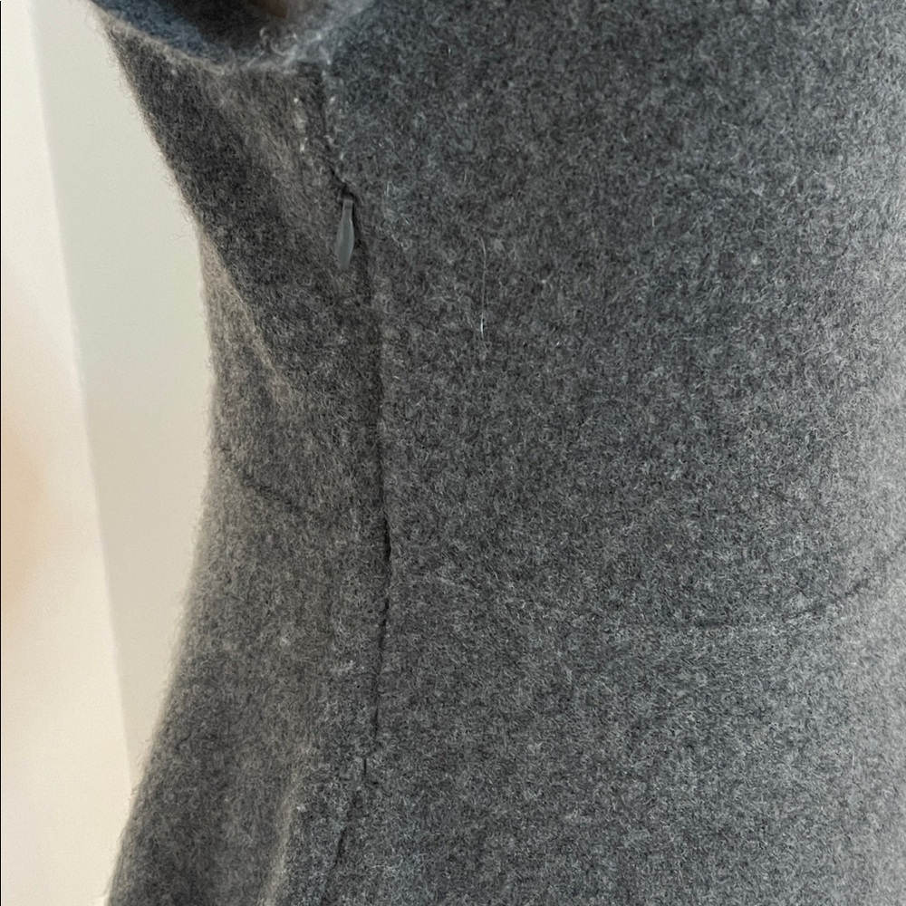 Ralph Lauren 100% Cashmere Gray Turtleneck Peplum Sweater Top Small - Picture 5 of 10